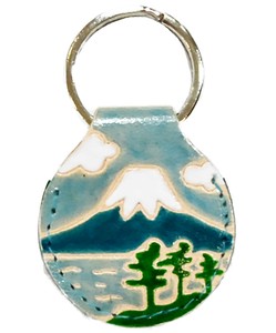 钥匙链 富士山 绿色