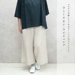 Cropped Pant Linen Wide Pants