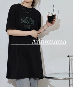 T-shirt Tunic T-Shirt Shirring [S/S NEW]