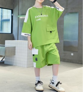 Tシャツ ショートパンツ 2点セット 半袖 無地 ゆったり 快適 男の子 ファッション MBQ1525