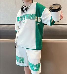 Tシャツ ショートパンツ 2点セット 半袖 無地 ゆったり 快適 男の子 ファッション MBQ1526