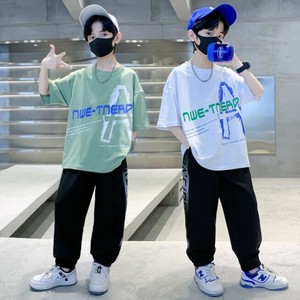 Tシャツ カジュアルパンツ 2点セット 半袖 無地 ゆったり 快適 男の子 ファッション MBQ1527