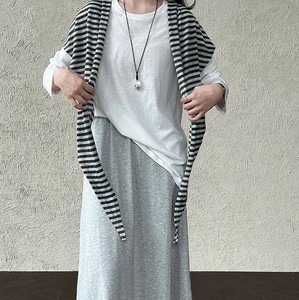 u28356トップス レディース Tシャツ ロングスカート ボトムス マフラー  三点セット 韓国風 2025夏新作