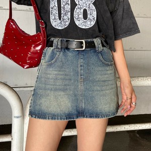 2025年新商品 裙子 开叉 牛仔裙 裙子 迷你 立即发货