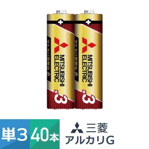 アルカリ乾電池 単3形 2本パック 20個セット（40本）LR6GR/2S 三菱電機