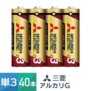 アルカリ乾電池 単3形 4本パック 10個セット（40本）LR6GR/4S 三菱電機