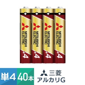 アルカリ乾電池 単4形 4本パック 10個セット（40本）LR03GR/4S 三菱電機