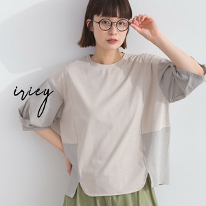 T-shirt Woven Fabric Switching [S/S NEW]