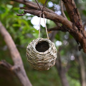 鳥小屋   わら編み  鳥用品    DYLB750