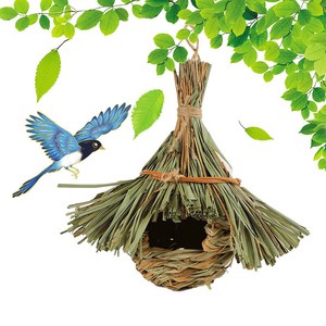鳥小屋   わら編み  鳥用品    DYLB754