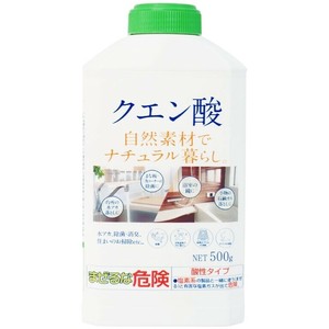 ナチュラル暮らし クエン酸 本体　500g 【酸性タイプ 消臭 除菌 水垢】