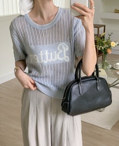 Sweater/Knitwear Summer Knit butter T-Shirt [S/S NEW]