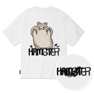 【2025春夏新作】ハムスターイラストプリントTシャツ