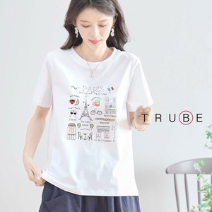 【2025新作】【M〜L】PARISイラストTシャツ(N13-243)(1号店）FM1