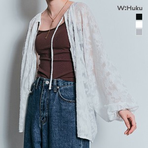 【2way】ブラウス《ジャガードレースブラウス 全3色 2サイズ》