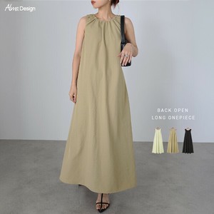 Casual Dress Sleeveless Back Open