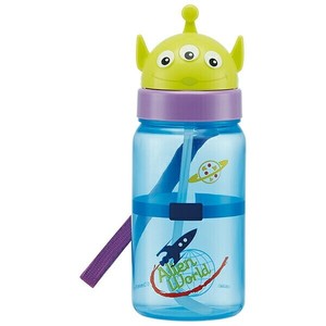 Disney Water Bottle Die-cut Straw Bottle Alien Toy Story Skater 350mL