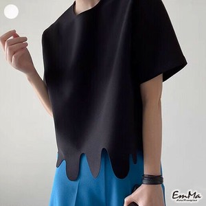 イレヘム半袖Tシャツ 無地 カジュアル 個性派   【2025SS】 ONA2072