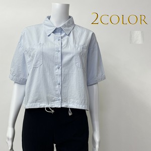 衬衫 口袋 L尺寸 衬衫 5分袖 春夏