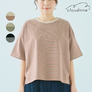 T-shirt Drop-shoulder 100% Cotton Cut-and-sew 5/10 length