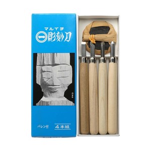 マルイチ彫刻刀　青紙箱入　4本組 L-4