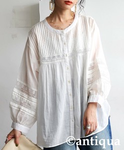 [antiqua] Button Shirt/Blouse Indian Cotton Ladies fashion