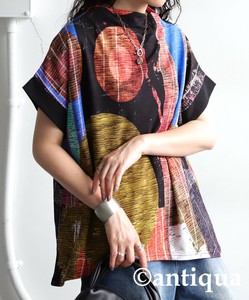 [antiqua] T-shirt Ladies fashion T-Shirt Short Sleeve