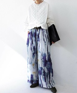 [antiqua] Cropped Pant Ladies fashion Wide Pants