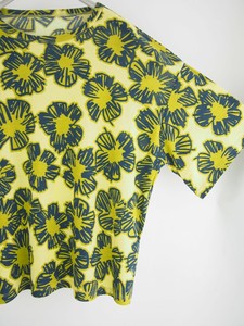 T 恤/上衣 花朵 棉 纱布 春夏 日本制造