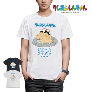 クレヨンしんちゃん Tシャツ グッズ しんちゃん メンズ  半袖 温泉 キャラクター 日本土産 インバウンド