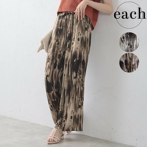 【each　新作】（7/28入荷予定）水墨柄リラックスワイドパンツ 2025AWモード新作 人気 each東京