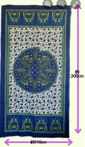 リニューアル！　インドエスニック　フリークロス（110 x 200cm）　50枚セット　※1柄のみ