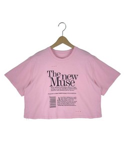 【2025春夏新作】君は新たなミューズよT 短丈ロゴプリントTシャツ