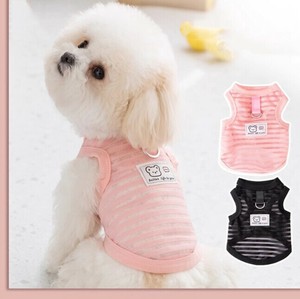 服 ベスト 犬用 薄手 ストライプ 夏 ペット用品   MBQ1681