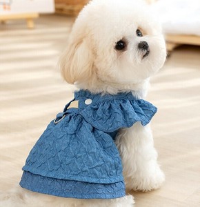 服 ワンピース デニム 犬用 夏 ペット用品  MBQ1693