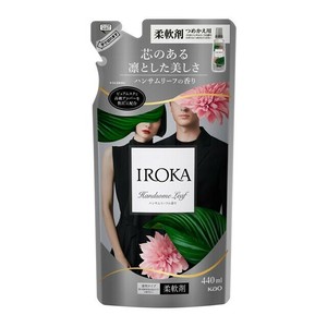 IROKA　ハンサムリーフ　つめかえ用　440ml 【柔軟仕上げ剤 透明タイプ】