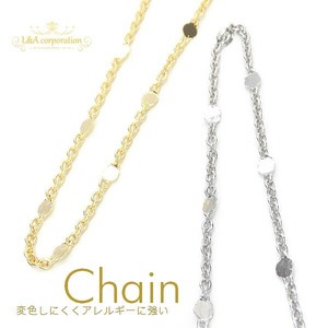 新商品 1本価格 ステーションペタルチェーン チェーン ネックレスチェーン カットチェーン 1m 5m 50cm