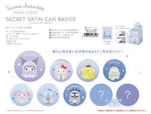 收藏品 秘密 别针徽章 Sanrio三丽鸥