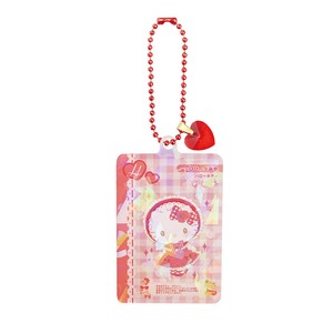 【9月下旬入荷予定】サンリオキャラクターズ　キラキラカード風立体キーチェーン　ハローキティ
