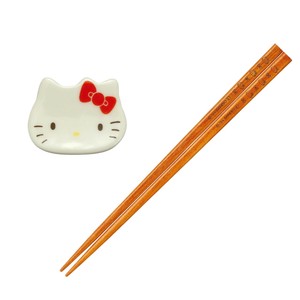ハロキティー　箸＆箸置きセット（赤）