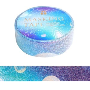 【包む】マスキングテープ   グリッター　ギャラクシー  15mm