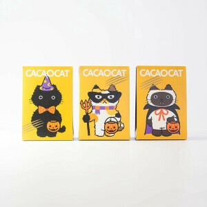【ハロウィン数量限定】CACAOCAT 3個入り Nyalloween 3種アソート （witch/black cat/vampire）