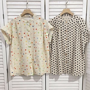 Button Shirt/Blouse Collarless