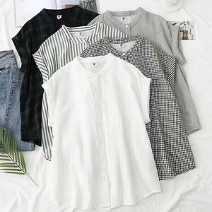 Button Shirt/Blouse Double Gauze