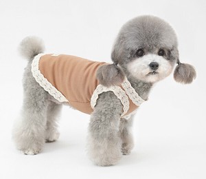 犬服 2色5サイズ ドッグウェア ペット服 レース