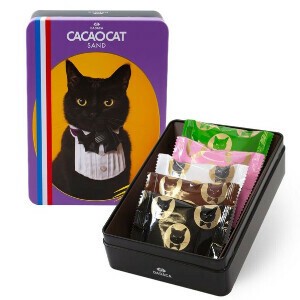 【ハロウィン数量限定】CACAOCAT SAND缶 ミックス 5個入【ラングドシャチョコレート】