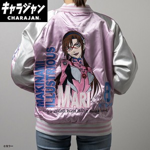 エヴァンゲリオン 真希波・マリ・イラストリアス スカジャン(L)　アウター レディース　メンズ
