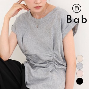 【予約販売】フロントギャザートップス◇伸縮性もあり肌あたりもなめらか【7月25日頃出荷予定】