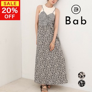 Casual Dress Flower Flower Print Camisole Dress Shirring