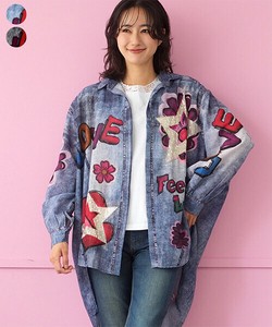 Button Shirt/Blouse Denim Jacket Large Silhouette [2025 NEW]